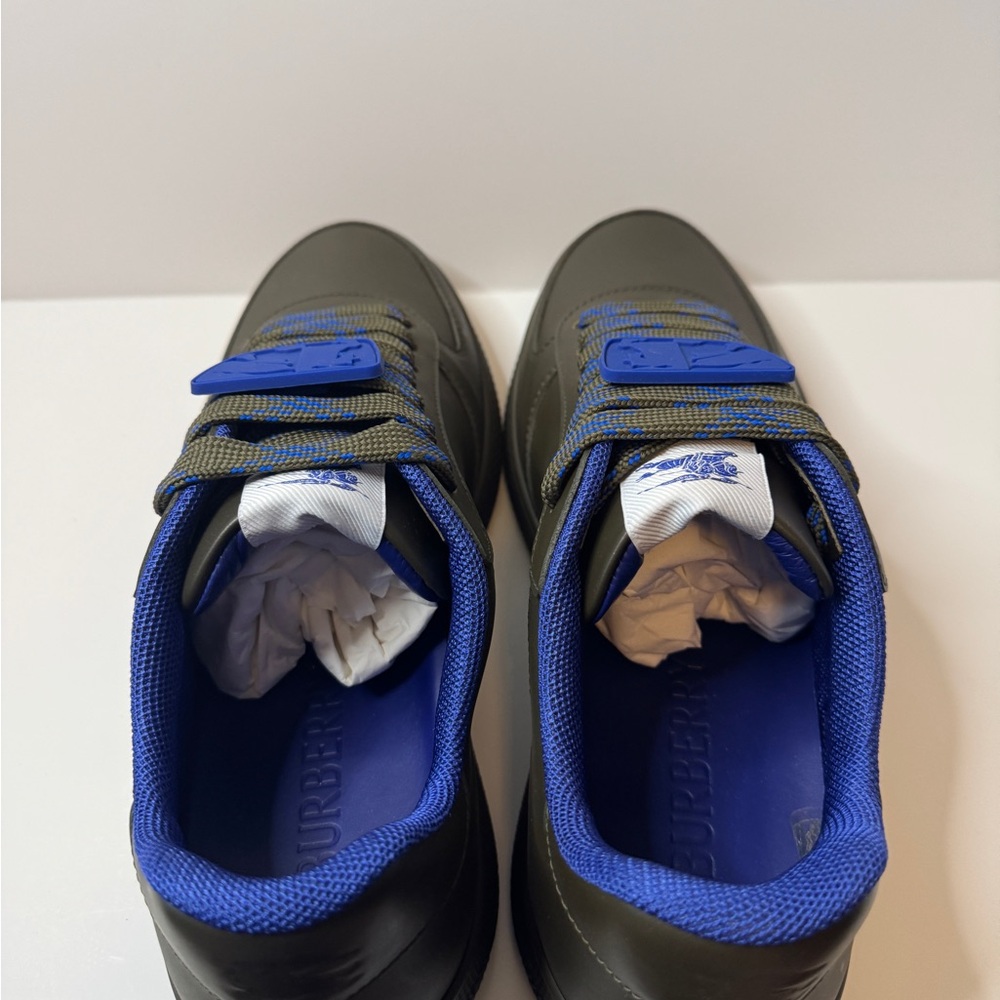 Burberry Terrace Leather Low Top Men’s Sneakers Size 9.5 - Picture 4 of 16